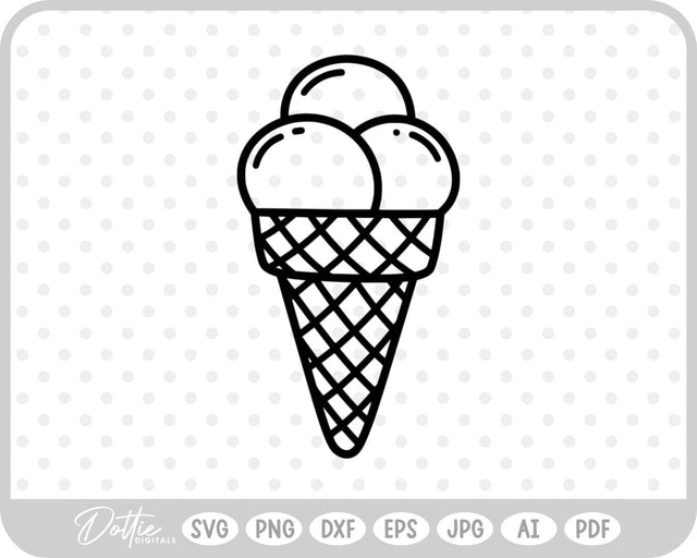 Ice Cream SVG DottieDigitals 