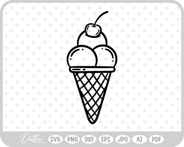 Ice Cream SVG DottieDigitals 