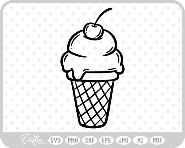Ice Cream SVG DottieDigitals 