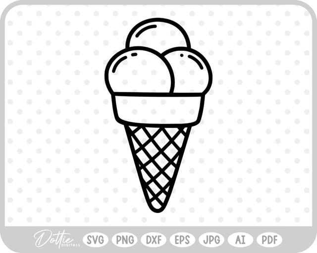 Ice Cream SVG DottieDigitals 