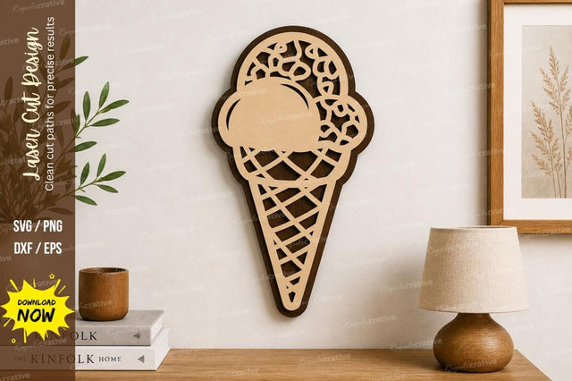 Ice Cream Wall Art laser Cut svg Cutting file SVG Regulrcrative 