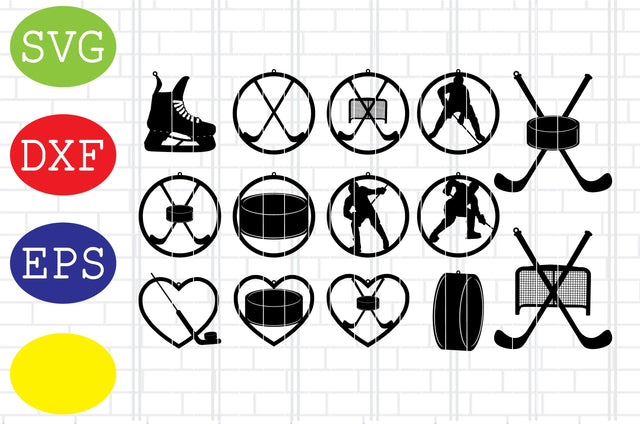 Ice Hockey Earring Svg, Hockey Earring Svg, Sport Earrings Svg, Jpg, Eps, Dxf Files SVG DigitalSvgFiles 