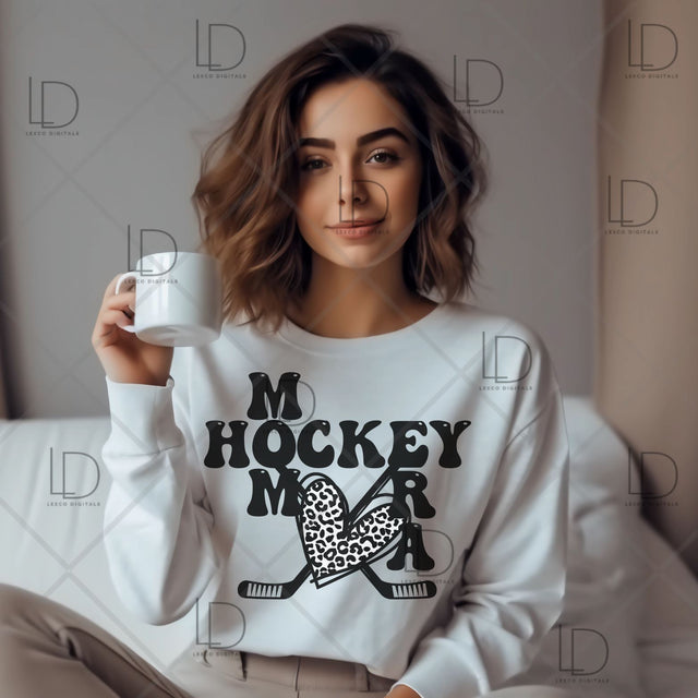Ice Hockey Mom Era Love Stick PNG SVG Instant Download Easy Cricut Cut File Sublimation Image Tumbler Hoodie Crew Neck Car Decal Shirt SVG Lexco Digitals 