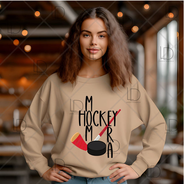 Ice Hockey Mom Era Love Stick PNG SVG Instant Download Easy Cricut Cut File Sublimation Image Tumbler Hoodie Crew Neck Car Decal Shirt SVG Lexco Digitals 