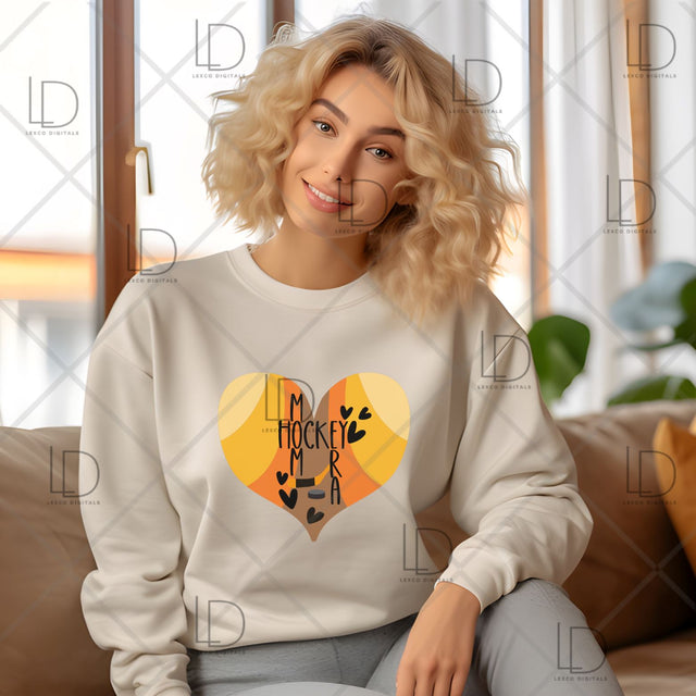 Ice Hockey Mom Era Love Stick PNG SVG Instant Download Easy Cricut Cut File Sublimation Image Tumbler Hoodie Crew Neck Car Decal Shirt SVG Lexco Digitals 