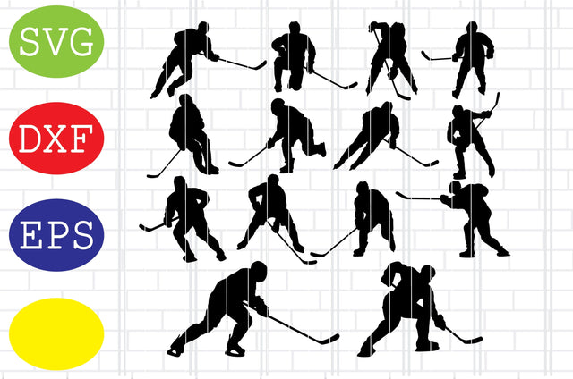 Ice Hockey Player Svg, Ice Hockey Svg, Hockey SticksSvg, Winter Sport Svg, Jpg, Eps, Dxf Files SVG DigitalSvgFiles 