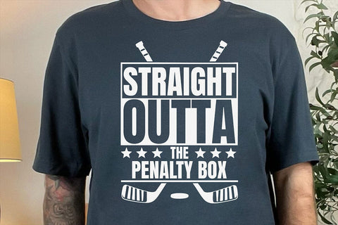 Ice Hockey Player svg, Straight Outta The Penalty Box svg, Funny Ice Hockey Gift SVG DesignDestine 