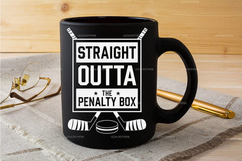 Ice Hockey Player svg, Straight Outta The Penalty Box svg, Funny Ice Hockey Gift SVG DesignDestine 