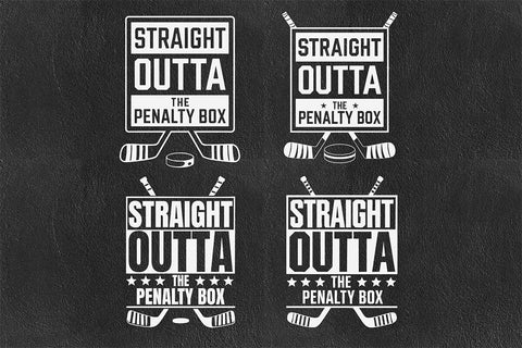 Ice Hockey Player svg, Straight Outta The Penalty Box svg, Funny Ice Hockey Gift SVG DesignDestine 