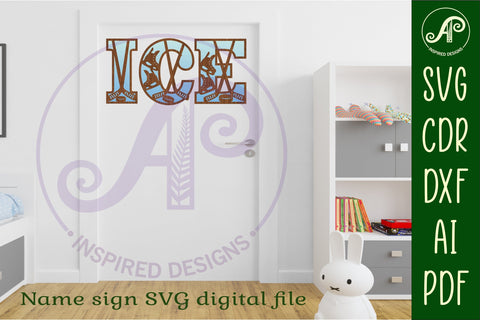 Ice Hockey stick and puck letters alphabet set. 26 layered SVG APInspireddesigns 