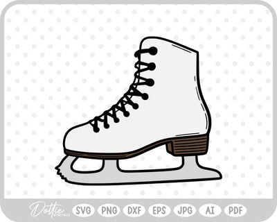 Ice Skate Figure Skates SVG DottieDigitals 