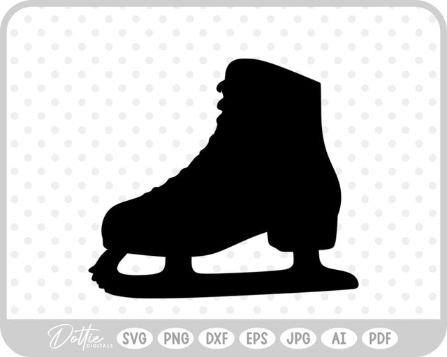 Ice Skate Figure Skates SVG DottieDigitals 