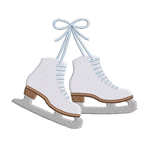 Ice Skates Figure Skates Machine Embroidery Design Embroidery/Applique DESIGNS Creatively Embroidery 