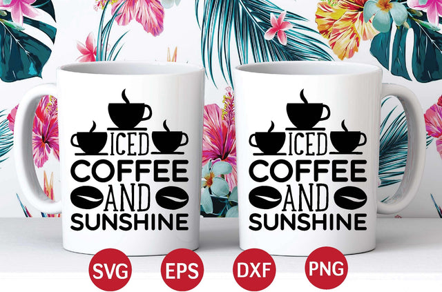 iced coffee and sunshine svg SVG designer krishna 
