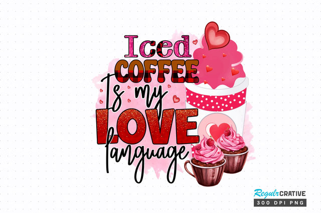 Iced coffee is PNG Design Sublimation Regulrcrative 