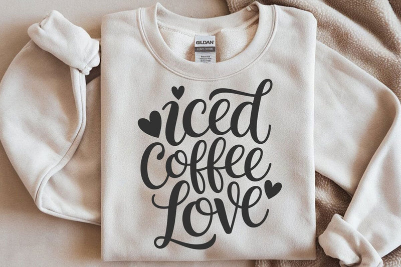 Iced coffee love svg, iced coffee cup svg, iced coffee lover svg SVG DesignDestine 