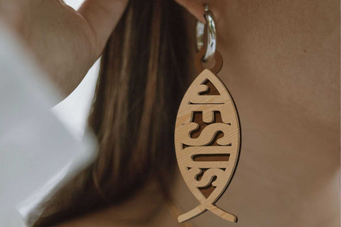 ICHTHYS Multilayer Template, Crafting Jewelry, Laser Cut File SVG LaserCutano 