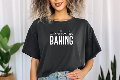 I'd Rather Be Baking Svg Png FIles, Funny Baking Svg, Great British Bake Off Svg, Baking Clip Art, Svg Files for Cricut Silhouette SVG DesignDestine 