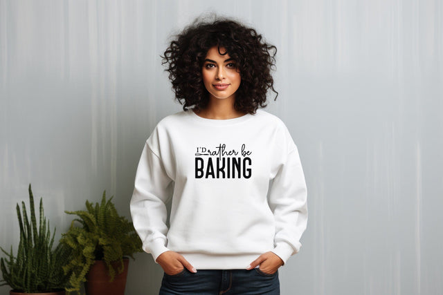 I'd Rather Be Baking Svg Png FIles, Funny Baking Svg, Great British Bake Off Svg, Baking Clip Art, Svg Files for Cricut Silhouette SVG DesignDestine 