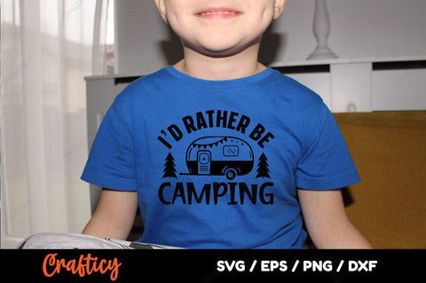 Id rather be camping SVG Design SVG Designangry 