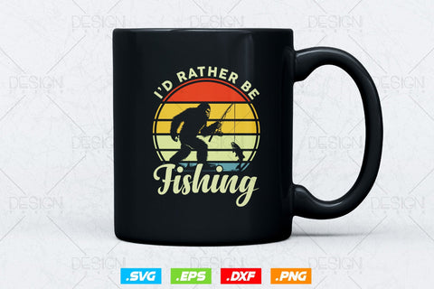 I'd Rather Be Fishing Over Svg Png, Fathers Day Svg, Fisherman Gift, Fishing Hook Svg, Bass Fish Svg, Svg Files For Cricut SVG DesignDestine 