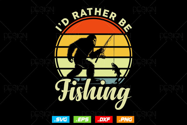 I'd Rather Be Fishing Over Svg Png, Fathers Day Svg, Fisherman Gift, Fishing Hook Svg, Bass Fish Svg, Svg Files For Cricut SVG DesignDestine 