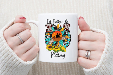 I'd Rather Be Riding | Western PNG Sublimation Sublimation CraftLabSVG 