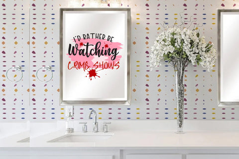 I'd Rather Be Watching Crime Shows Sublimation Design | True Crime PNG | True Crime Quote | True Crime Sublimation | Crime Shows Mom Sublimation Jagonath Roy 