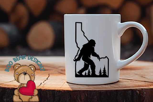 Idaho Bigfoot Clipart Sublimation Boo Bear Designz 