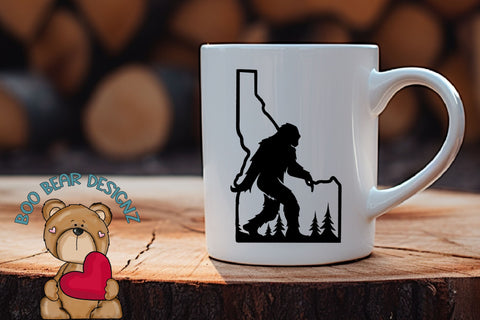 Idaho Bigfoot Clipart Sublimation Boo Bear Designz 