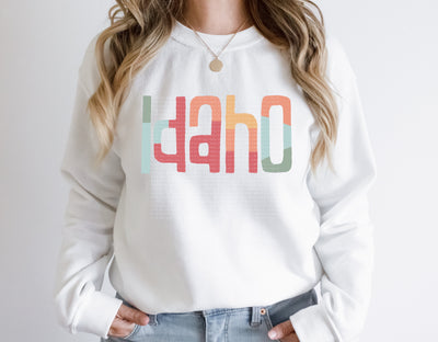 Idaho Retro Typography PNG | Vintage State Name Design | Sublimation Digital Download Sublimation Print Perfect Design Shop 