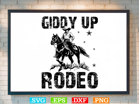 iddy Up Rodeo Svg,Desert Cowboys Svg, Western Svg, Cowgirl Svg, Cowboy Ranch silhouette, Desert Cactus Svg SVG Creativeart88 