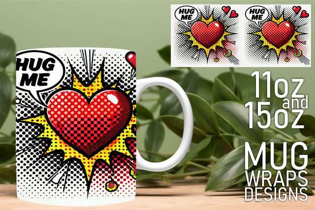 ideal for all your mug needs! , Fun and creative PNG files, 3D Heart Sublimation HoodArtCraft 