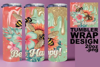 ideal for crafting! , Fun and vibrant tumbler wrap, Bee Sublimation HoodArtCraft 