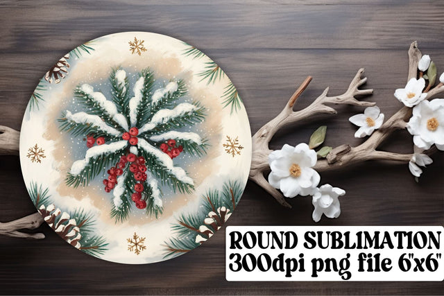 ideal for custom keychains! , Stylish circle PNG designs, Christmas Sublimation afrosvg 