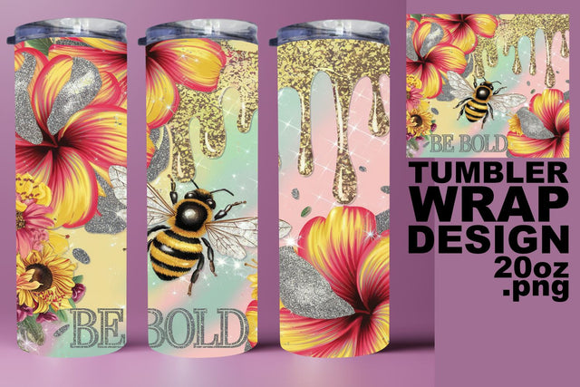 ideal for DIY gifts! , Gorgeous tumbler design, Bee Sublimation HoodArtCraft 