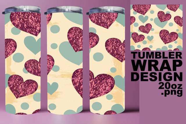 ideal for drinkware crafting! , Trendy tumbler design, Heart Sublimation HoodArtCraft 