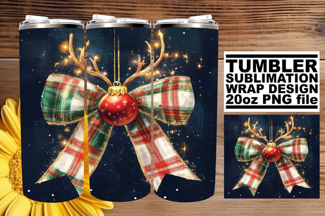 ideal for every occasion! , Stylish tumbler designs, Christmas Bow Sublimation afrosvg 