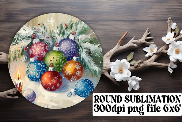 ideal for keychains and sublimation! , Vibrant round designs, Christmas Sublimation afrosvg 