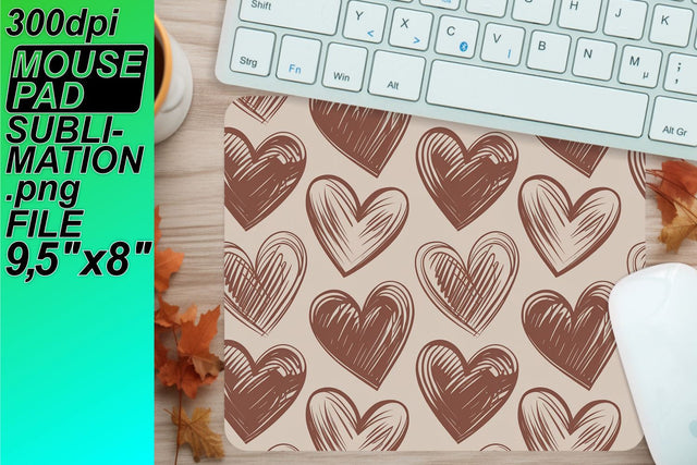 ideal for mouse pad crafting! , High-quality PNG file, Heart Sublimation HoodArtCraft 