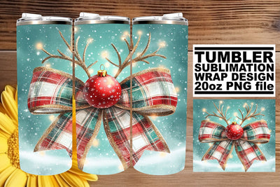 ideal for personalized drinkware! , Premium tumbler wrap, Christmas Bow Sublimation afrosvg 