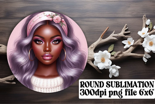 ideal for personalized keychains! , Unique circle designs, Love Girl Sublimation afrosvg 