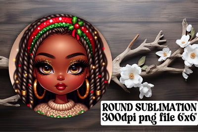 ideal for stylish keychain projects! , Vibrant circle designs, Love Girl Sublimation afrosvg 