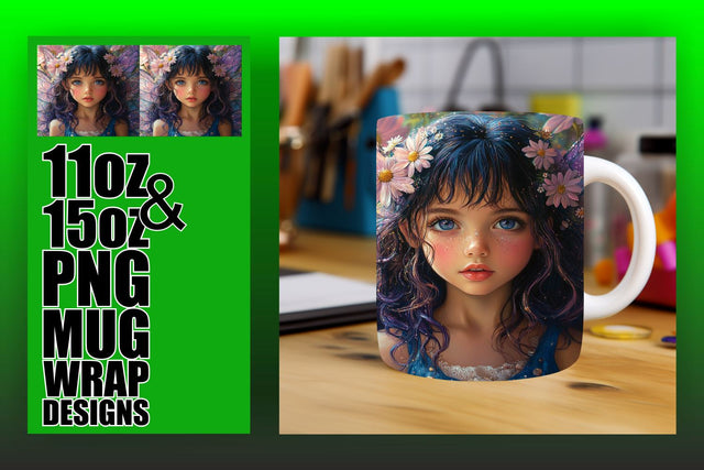 ideal for sublimation creativity! , Beautiful mug wraps, Fairy Sublimation HoodArtCraft 