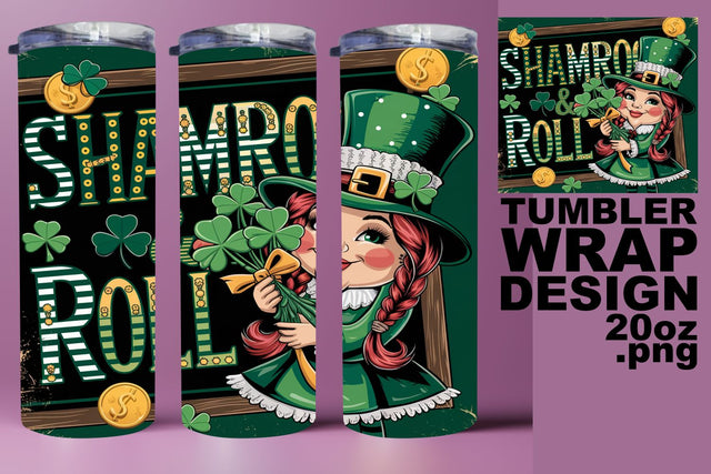 ideal for sublimation fun! , Eye-catching tumbler wrap, St Patrick Sublimation HoodArtCraft 