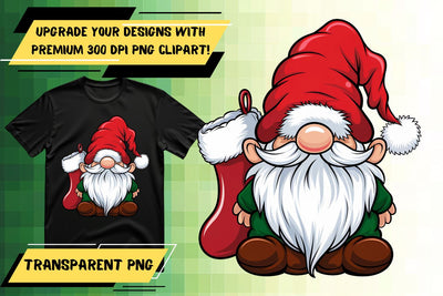 ideal for sublimation , Stunning PNG designs, Gnome Sublimation HoodArtCraft 