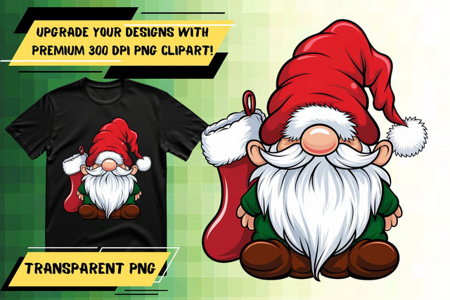 ideal for sublimation , Stunning PNG designs, Gnome Sublimation HoodArtCraft 