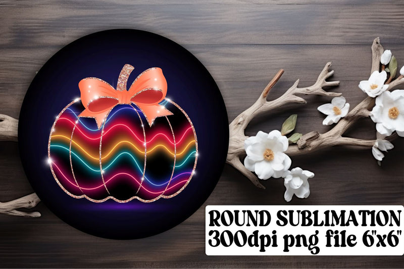 ideal for sublimation! , Stylish round PNGs for trendy keychains, Neon Fall Sublimation afrosvg 