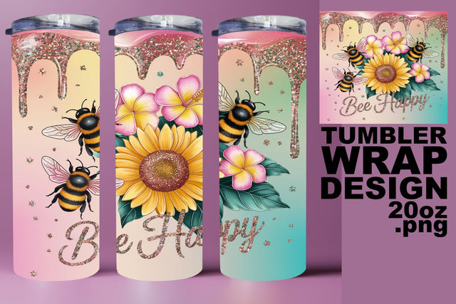 ideal for unique designs! , Beautiful tumbler wrap, Bee Sublimation HoodArtCraft 