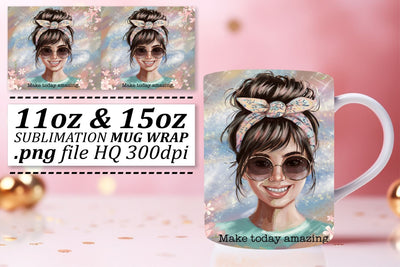ideal for your drinkware collection! , Stylish mug designs, Woman Sublimation afrosvg 